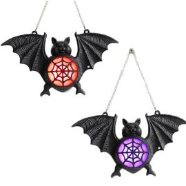 Halloween decors glowing bat led light
