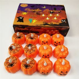 Halloween pumpkin spidery candles led lamps