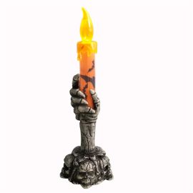 halloween skeleton candles electric lamp party decors
