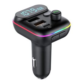 wireless fm radio transmitter MP3 player fast charging adapter for car