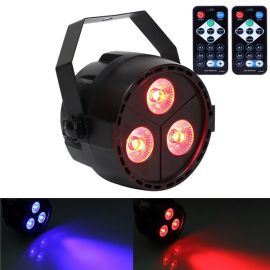 U King 15W 3 Led Par Light Rgb Purple Mixing Stage Effect Light