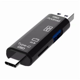5 in 1 USB Type C TF Micro USB OTG SD card reader