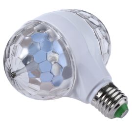 E27 3W colorful auto rotating RGB LED crystal stage light