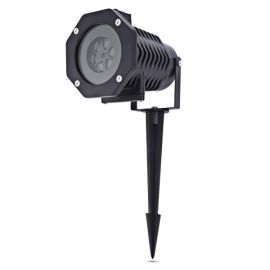 Lightme Multicolor LED Stage Light Projection Lamp Waterproof Rotating Lights 