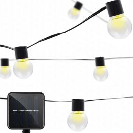 SS - 29 solar powered string lamp 10 LEDs transparent ball outdoor light