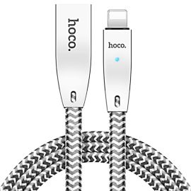 HOCO X7 2.4A Jelly Electric Plating Texture 8 Pin Braided Cable 1.2M