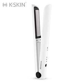 K_SKIN KD - 386 Rechargeable Hair Straightener Curler Roller 