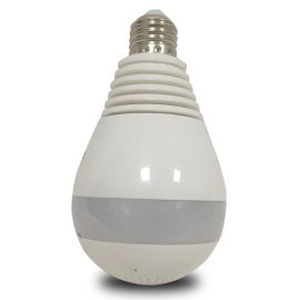 IR LED bulb cam 1.3MP wifi P2P security panoramic ip camera