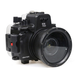 40M Meikon Canon T6s 750D Underwater Housing Waterproof Case