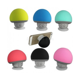 Mushroom Mini Bluetooth Speaker Music Player With Mic Suction Cup