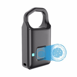 USB Rechargeable Fingerprint Lock Waterproof Security Padlock