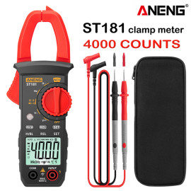 aneng st181 digital clamp meter dc ac 4000 ammeter voltage tester