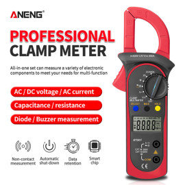 aneng st209 digital clamp meter dc ac 6000 ammeter voltage tester amp