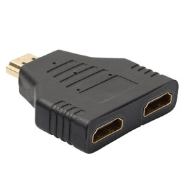 1 in 2 1080p hdmi splitter adapter male to 2 female adapters