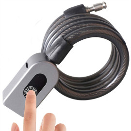 USB rechargeable smart fingerprint bicycle lock