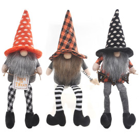 halloween long leg dwarft plush doll festival ornaments