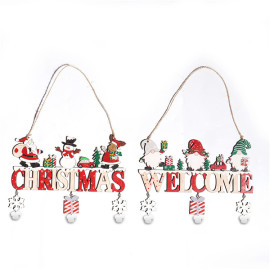 xmas wooden crafts pendant christmas hanging ornament