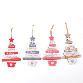 sailboat wooden crafts pendant christmas hanging ornament