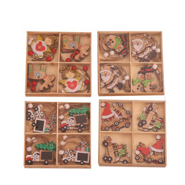 wooden tag pendants christmas hanging ornament