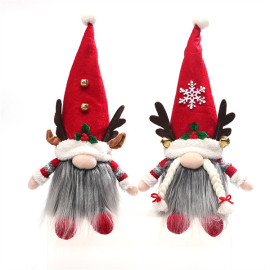 13" lighted christmas gnome plush handmade swedish tomte xmas decoration