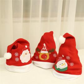 embroidered christmas santa hats for xmas party