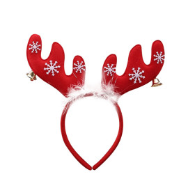 christmas snowflake reindeer antler headband