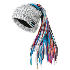 bluetooth music knitted hat wireless headset long braid beanie