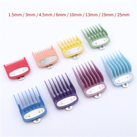 8Pcs hair clipper metal clip guide combs