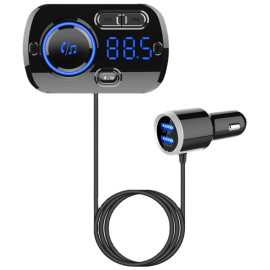 BC49 car fm transmitter bluetooth music player qc fast charger