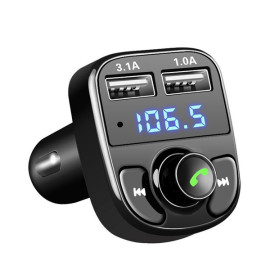 X8 car dual fast charger FM transmitter bluetooth MP3 player