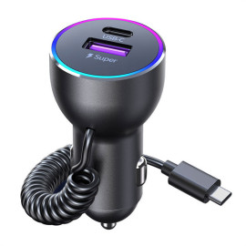 K16 car usb charger pd fast charing adapter