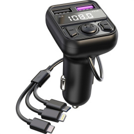 C10 bluetooth FM transmitter mp3 player usb fast charger