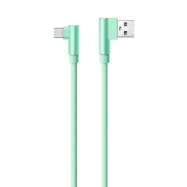 Nylon Braid Micro L Bending Data Charger Usb Cable for Android