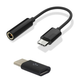 Type-C Micro USB Data Charging Adapter Type-C USB to 3.5mm Audio Cable