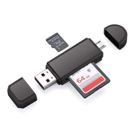 Micro USB Card Reader 2 in 1 USB 2.0 Connectors SD TF