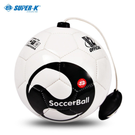 Wholesale SUPER-K 6-inch PVC Soccer Ball with Training Rope for Toddlers Kids