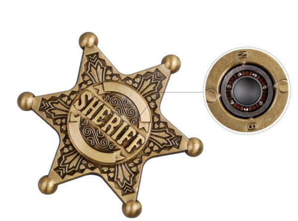 sheriff badge fidget spinner