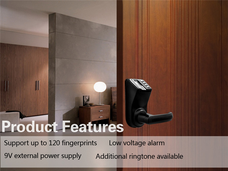 LS - 9 fingerprint door lock weather proof digital keyless function