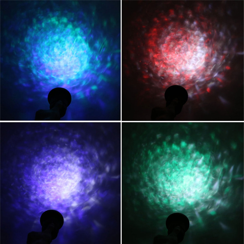 Youoklight 1PCS 12W Rgbw Light Color Changing Mini Led Water Wave Ripple Effect Lamp