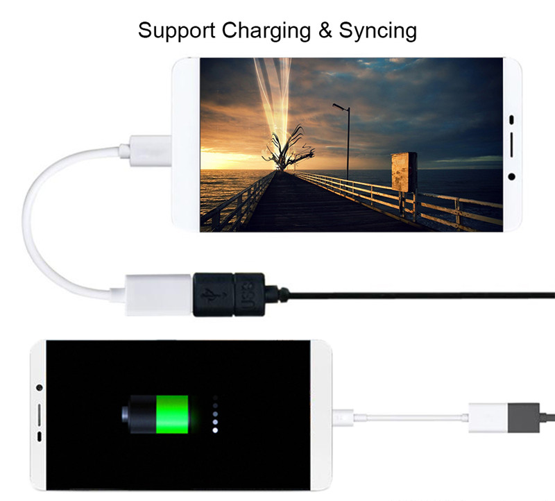  Type C USB-C Male to USB 3.0 USB-A Female OTG Data Cable