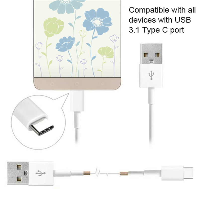 USB 3.1 Type C Male to USB 2.0 Type A Male Cable Data Sync Charge Cable