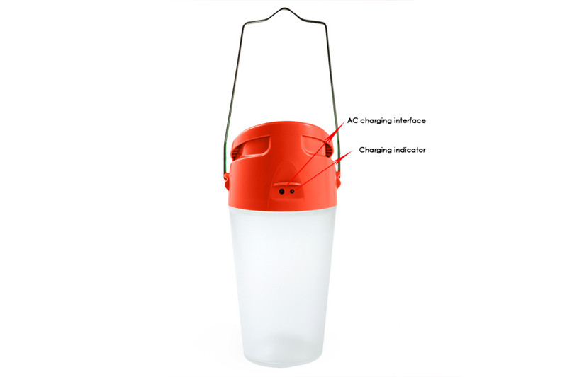 LED solar charge cup portable camping lamp or outdoor flashlight