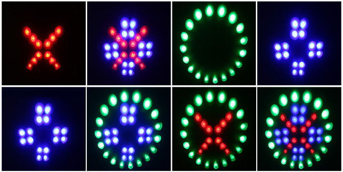 RGB LED Hanging Sound Activated Disco DJ Stage Moon Light