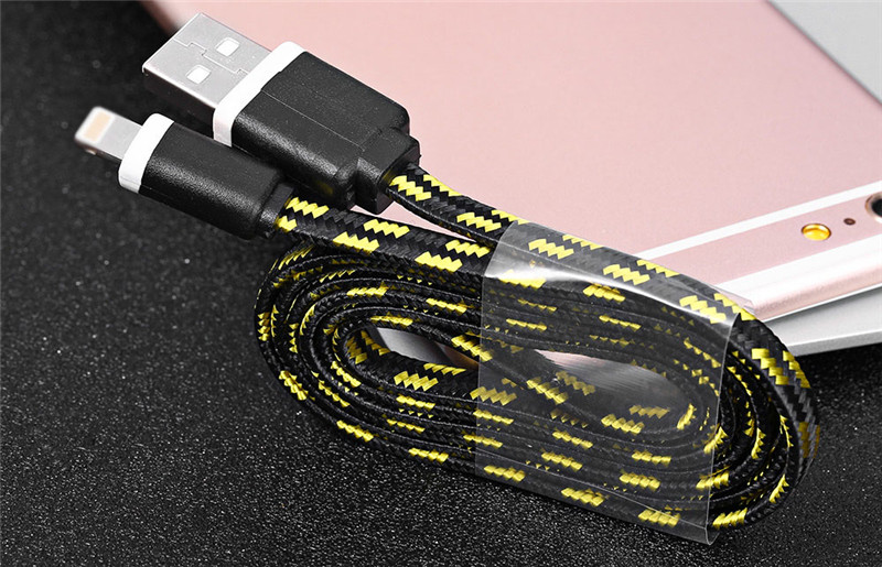 2M Nylon Braided 8 Pin Transfer Data Sync Charging Cable iPhone 6 / 6s 2M Nylon Braided 8 Pin Transfer Data Sync Charging Cable iPhone 6 / 6s