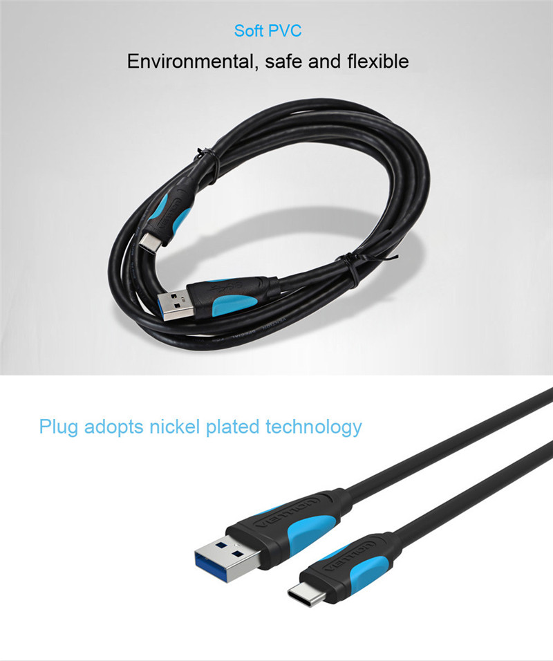 Vention A37 Type-C to USB 3.0 Charge Data Transfer Cable 1M