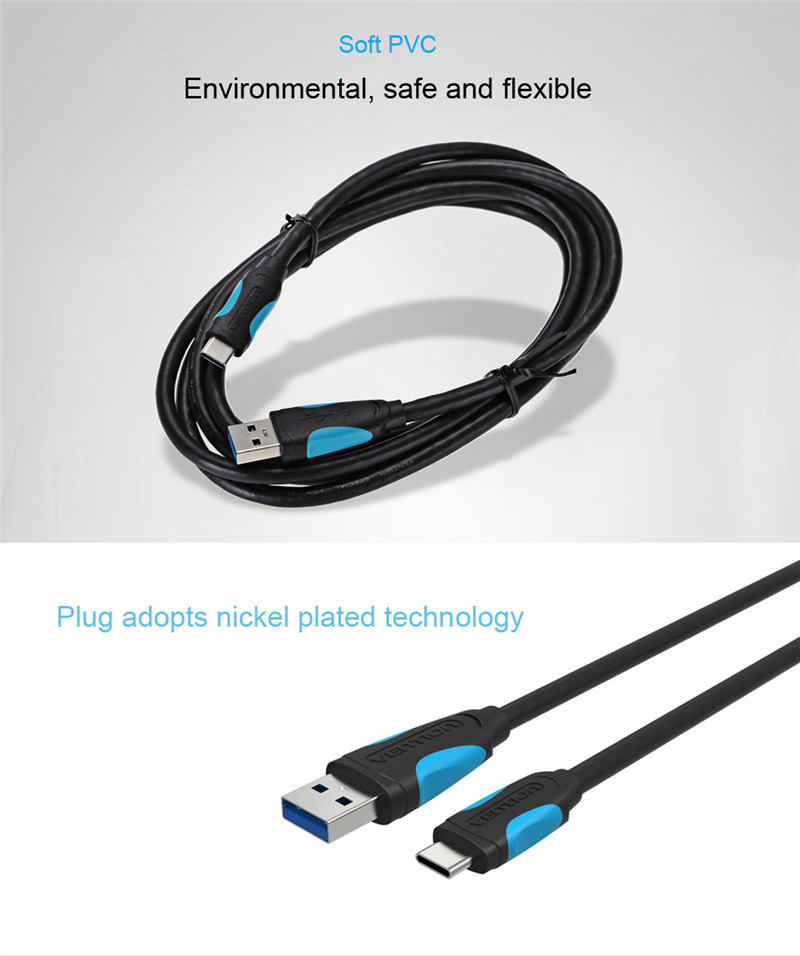 Vention Type-C to USB 3.0 Charge Data Transfer Cable 2M