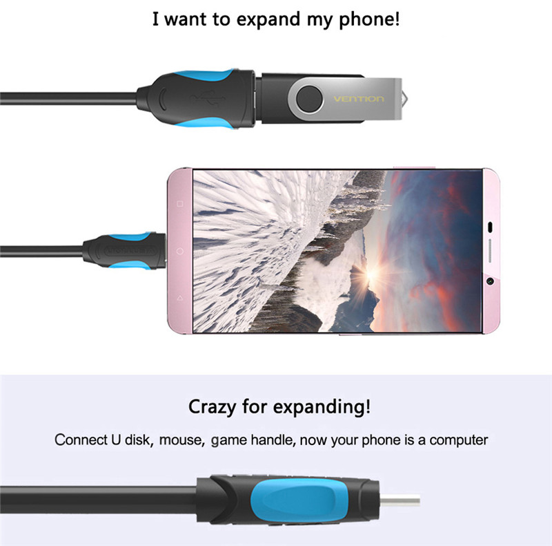 Vention A51 Type-C 3.1 to USB 3.0 OTG Cable 