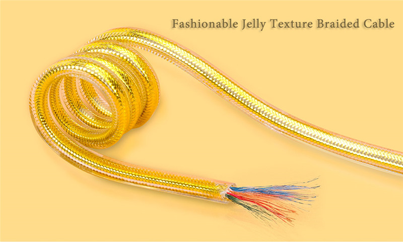 HOCO UPL12 2.4A Metal Texture Breathing Light Braided Cable iPhone 1.2m HOCO UPL12 2.4A Metal Texture Breathing Light Braided Cable iPhone 2M