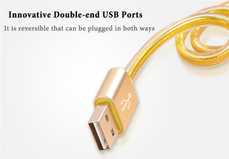 HOCO UPL12 2.4A Metal Texture Breathing Light Braided Cable iPhone 1.2m HOCO UPL12 2.4A Metal Texture Breathing Light Braided Cable iPhone 2M