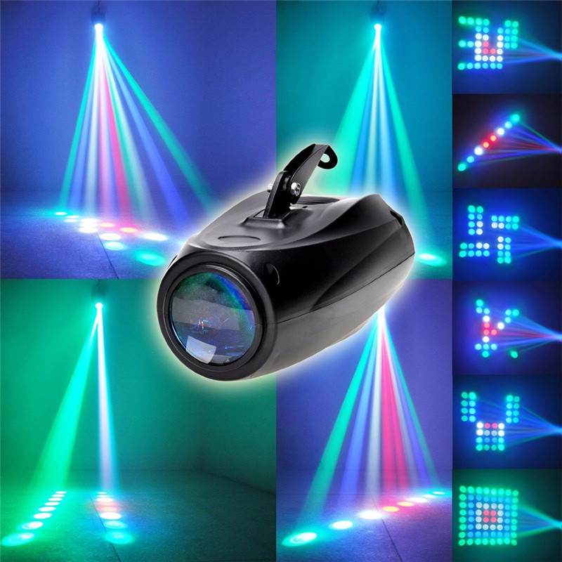 10W 64 LEDs RGBW stage light auto voice-activated projector lighting